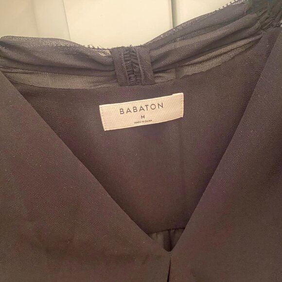 ARITZIA, BABATON BLACK BLOUSE - Picture 3 of 3